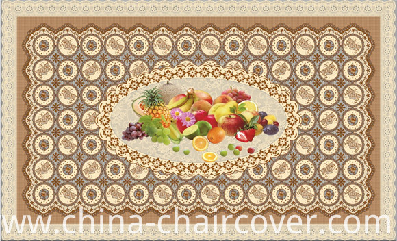 China Factory Cheap All in One Independent Design LFGB Transparent Printed Tablecloth 90*145cm